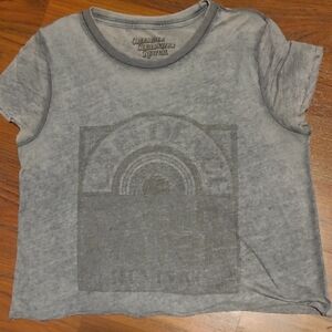 Lucky Brand Gray Short Sleeve Tee